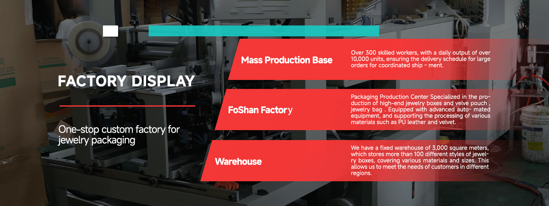 kualitas Kotak Perhiasan Kemasan pabrik