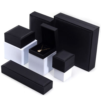 Beli OEM Biji tekstur Noble Luxury PU Kulit Perhiasan Kotak Kasus Untuk penyimpanan kemasan online manufacture