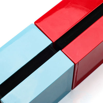Hanhong Square Spray Paint Multicolor Kotak Perhiasan dengan Pencetakan Screen Cahaya dan Sutra