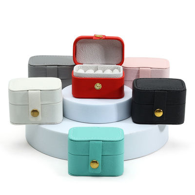 Beli Kasus Perhiasan Kulit Portable Mini Travel Organizer untuk Ring Earring Kalung Penyimpanan online manufacture