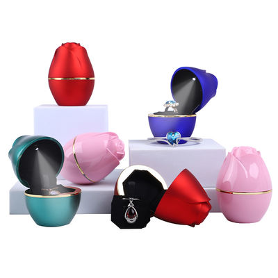 Beli 2021 Rose Design LED Light Perhiasan Kemasan Kotak untuk Plastik dan Kadipaten Disesuaikan online manufacture
