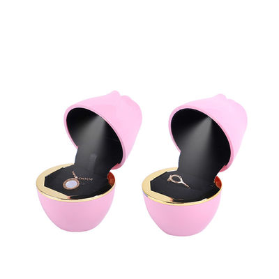 2022 Customized Size LED Light Jewelry Packaging Box untuk Kalung Pink Ring Bracelet