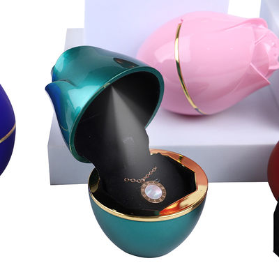 2022 Customized Size LED Light Jewelry Packaging Box untuk Kalung Pink Ring Bracelet