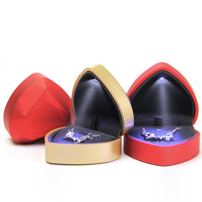 Beli Customized Size LED Plastik Perhiasan Kemasan untuk cincin kalung anting dan gelang online manufacture