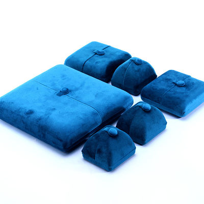 Handmade Blue Velvet Jewelry Box untuk Gelang Earrings Kalung Cincin 10*10*3cm Ukuran