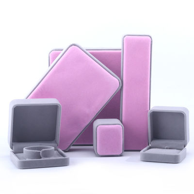 Beli Custom Grade Velvet Perhiasan Packaging Box untuk Kalung Stud Earrings Gelang dan Cincin online manufacture