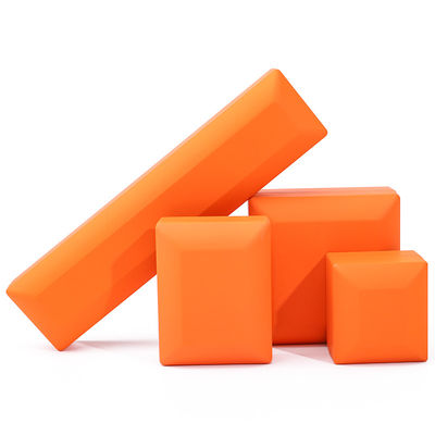 Customized Size Handmade Orange LED Ring Kotak Perhiasan untuk Logo Khusus dan Cahaya Putih