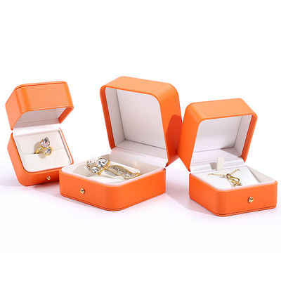 Customized Kulit dan Velvet Travel Perhiasan Organiser untuk Kalung Ring Earrings