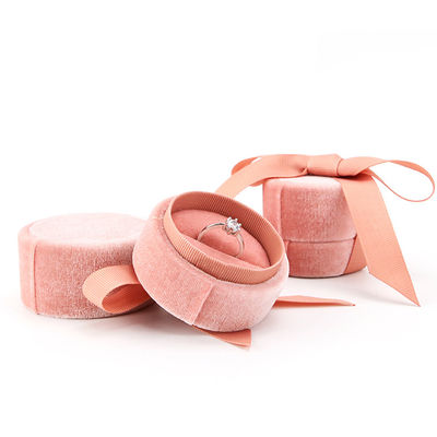 Hanhong Tiandi Flannel Kain Ring Box untuk Perhiasan Kemasan 5*4.5*5cm Plastik Velvet