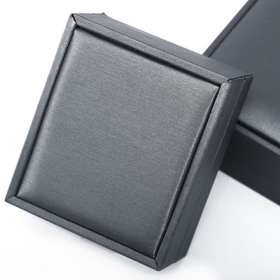 Grey Lightweight Kulit LED Kotak Perhiasan Kemasan Mewah Untuk Gelang Kalung Cincin