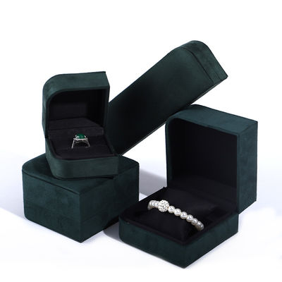 Beli Paket Perhiasan Kulit Mikrofiber Hijau Mewah untuk Earrings dan Cincin dari Hanhong online manufacture