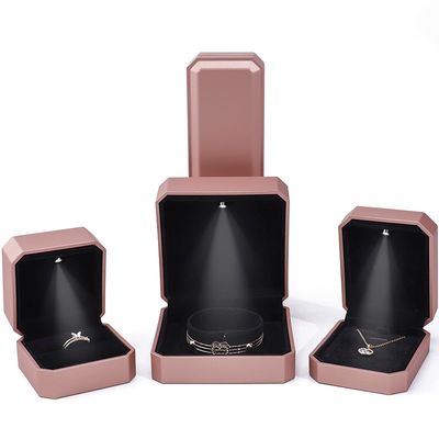 Beli Customized LED Luxury Jewelry Box Packaging Untuk Cincin Kalung Gelang Earrings online manufacture