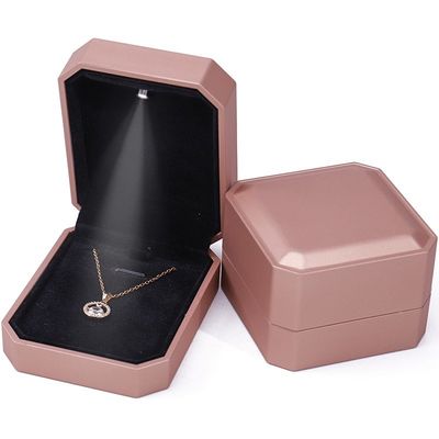 Customized LED Luxury Jewelry Box Packaging Untuk Cincin Kalung Gelang Earrings