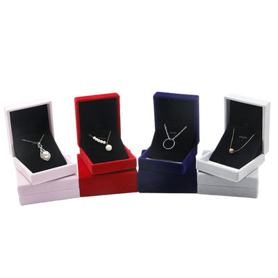 Customized Size Hanhong Embossed Gray Perhiasan Packaging Box untuk kalung dan cincin