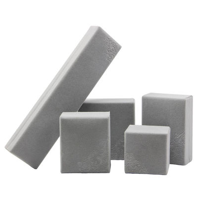 Customized Size Hanhong Embossed Gray Perhiasan Packaging Box untuk kalung dan cincin