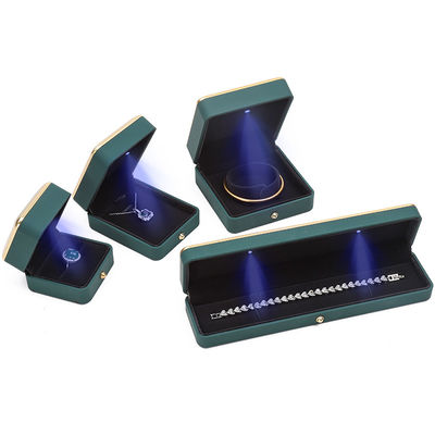 OEM Lintang LED Perhiasan Kotak Ramah Lingkungan Untuk Gelang Kalung Earrings Ring Packing