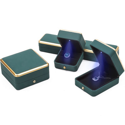 OEM Lintang LED Perhiasan Kotak Ramah Lingkungan Untuk Gelang Kalung Earrings Ring Packing