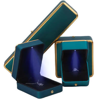 Gelang Kalung Cincin Earring Kotak Perhiasan dengan Light Luxury Organizer Peacock Blue
