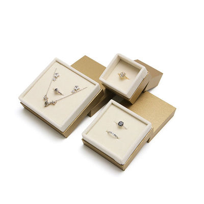 Kertas Bahan Velvet Kotak Perhiasan Hanhong Desain Custom Eco-Friendly Packaging