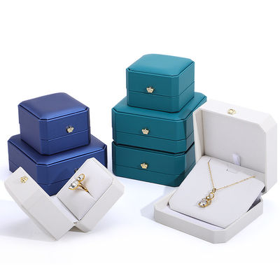 Kotak Perhiasan Mahkota Kulit untuk Hanhong Custom Emas Gelang Earrings dan Pendant