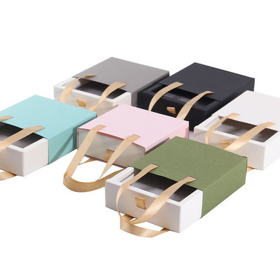 Baru Gaya Disesuaikan Sliding Drawer Karton untuk Ring Box Custom Logo Kasus Kertas