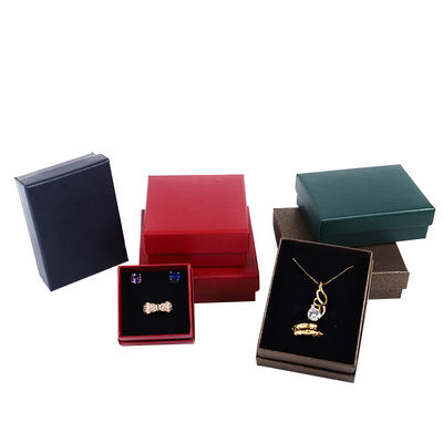 Pabrik grosir Perhiasan Mewah Kotak Pribadi High End Kalung Gelang Earrings Cincin Perhiasan Set Kemasan tutup kertas karton dan dasar Kotak Perhiasan dengan logo