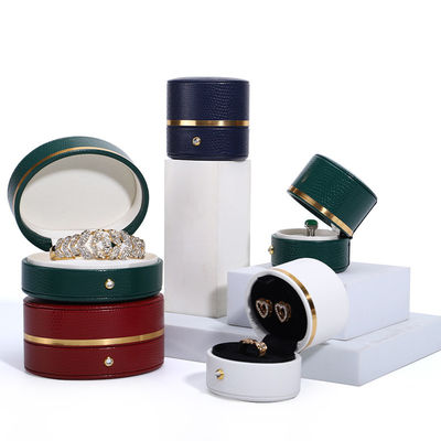 Customisable Green PU Kulit Perhiasan Perjalanan Organiser Ideal untuk perjalanan oleh Hanhong
