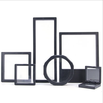 Perhiasan Display PE Membrane Suspension Box, Film Transparan Terapung Perhiasan Case