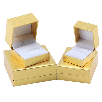 Pabrik grosir Perhiasan Mewah Kotak Pribadi Custom High End Kalung Gelang Earrings Cincin Perhiasan Set Kemasan kertas karton flip kuning Kotak Perhiasan dengan logo