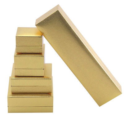 Pabrik grosir Perhiasan Mewah Kotak Pribadi Custom High End Kalung Gelang Earrings Cincin Perhiasan Set Kemasan kertas karton flip kuning Kotak Perhiasan dengan logo