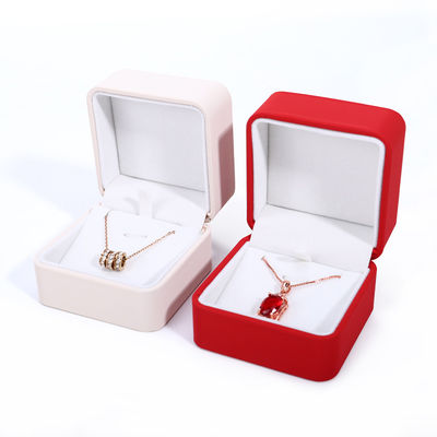 Beli Kotak Kalung Kulit PU yang Disesuaikan untuk Kemasan Perhiasan Mewah yang Disesuaikan online manufacture