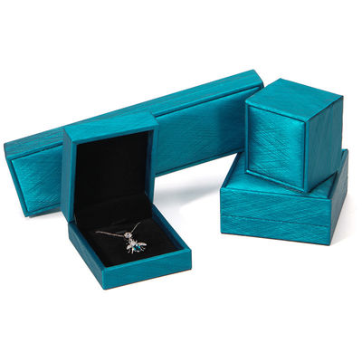 Hanhong 2022 Kotak Perhiasan Kemasan Set PU Kulit Perhiasan Kaset dengan Logo Custom Printed Ring Box