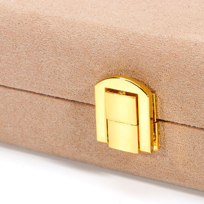 Paket Perhiasan Mewah untuk Kalung Mutiara Custom Bundar Putih Mikrofiber Kulit Ring Storage Box