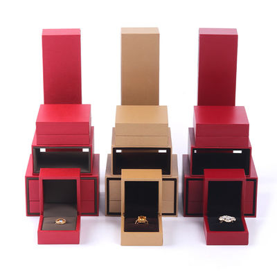 Custom Pull Out Paper Perhiasan Box Kalung Case Untuk Organisasi Perhiasan