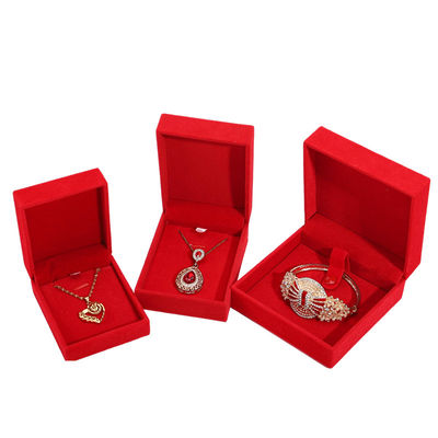 Beli Red Velvet Lining Luxury Wooden Jewelry Box Packaging Custom Logo Ukuran online manufacture