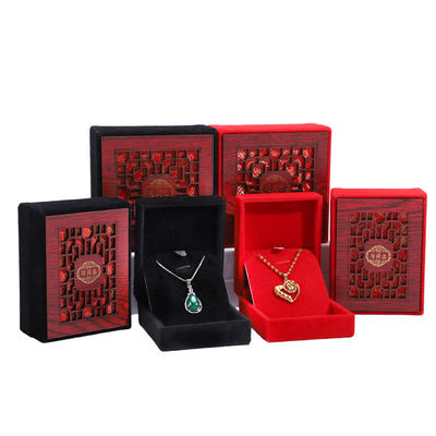 Beli Handmade Customized Size Kotak Perhiasan Kayu untuk Cincin Gelang Kalung Penyimpanan online manufacture