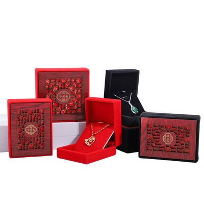 Handmade Customized Size Kotak Perhiasan Kayu untuk Cincin Gelang Kalung Penyimpanan