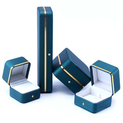 10*10*5.5cm kotak perhiasan kulit mewah buatan tangan untuk aksesoris akhir Made in Hanhong