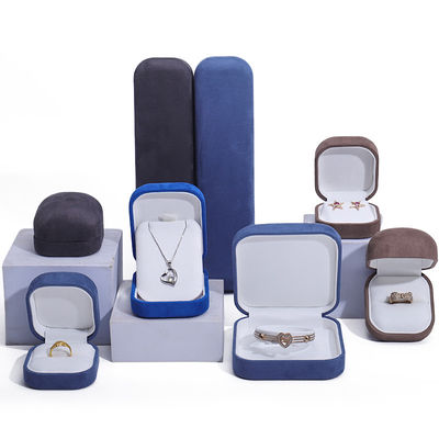 Beli Kotak Perhiasan Bahan Velvet untuk Customized Luxury Necklace Ring Earrings Kotak penyimpanan online manufacture