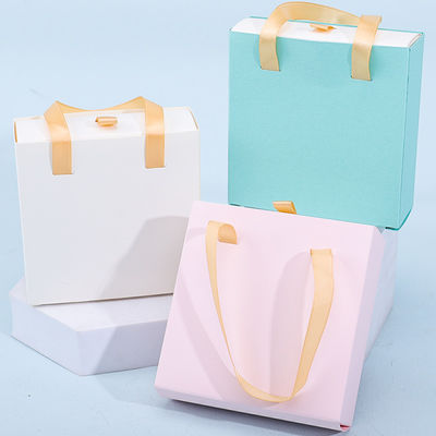 Discreet Cardboard Paper Jewelry Gift Packaging Box Dengan Tote Bag Untuk Penyimpanan