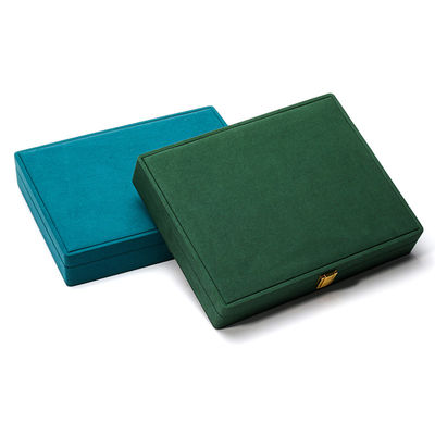 Kotak Perhiasan PU Kulit Wisata Portable untuk Earrings Biru Stud Earring Case Organizer