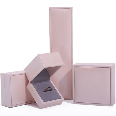 Pink Soft Touch Fake Leather Perhiasan Perlengkapan Perlengkapan Perlengkapan Velvet