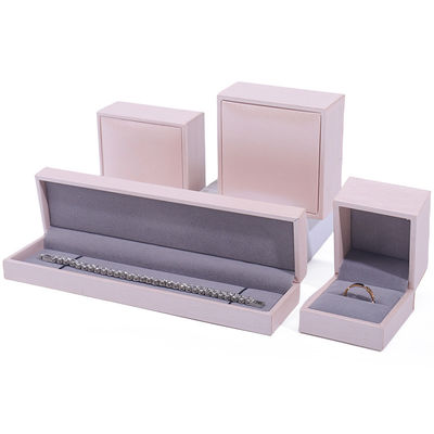 Pink Soft Touch Fake Leather Perhiasan Perlengkapan Perlengkapan Perlengkapan Velvet