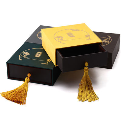 Gaya Cina Mewah Perhiasan Kemasan Kotak Dengan Tassel Dekorasi