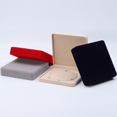 Custom Shape Elegant Soft Velvet Jewelry Box, Pearl Necklace Storage Jewelry Set Box
