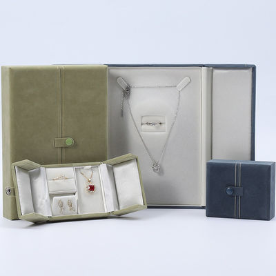 Beli Multi-fungsi Custom Branded Velvet Perhiasan Case Packaging Dengan Penutupan Tombol online manufacture
