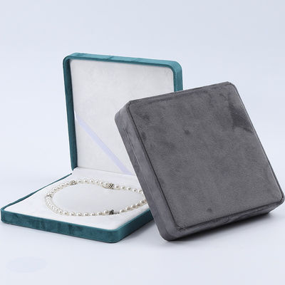 Berwarna-warni Lembut Velvet Mutiara Kalung Storage Case Slip No Villi Kotak Perhiasan