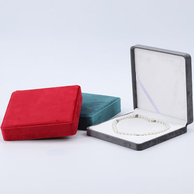 Berwarna-warni Lembut Velvet Mutiara Kalung Storage Case Slip No Villi Kotak Perhiasan