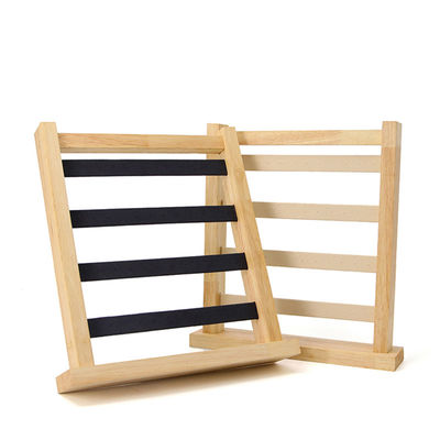 Kompak Multipurpose Kayu Earrings Drop Display Rak Perhiasan Stand Pameran