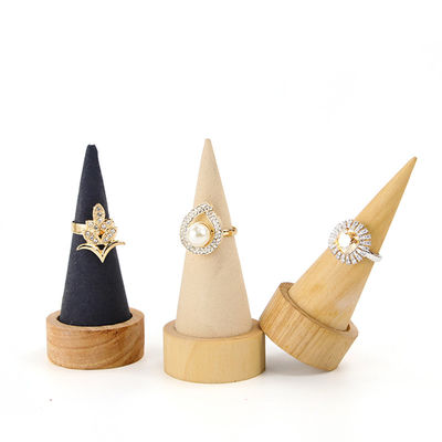 Beli Compact Cone Bentuk Kayu Gelang Tampilan Stand untuk Bangle Watch Exhibition online manufacture